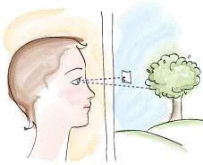 Excellent eye accommodation training is central fixation.